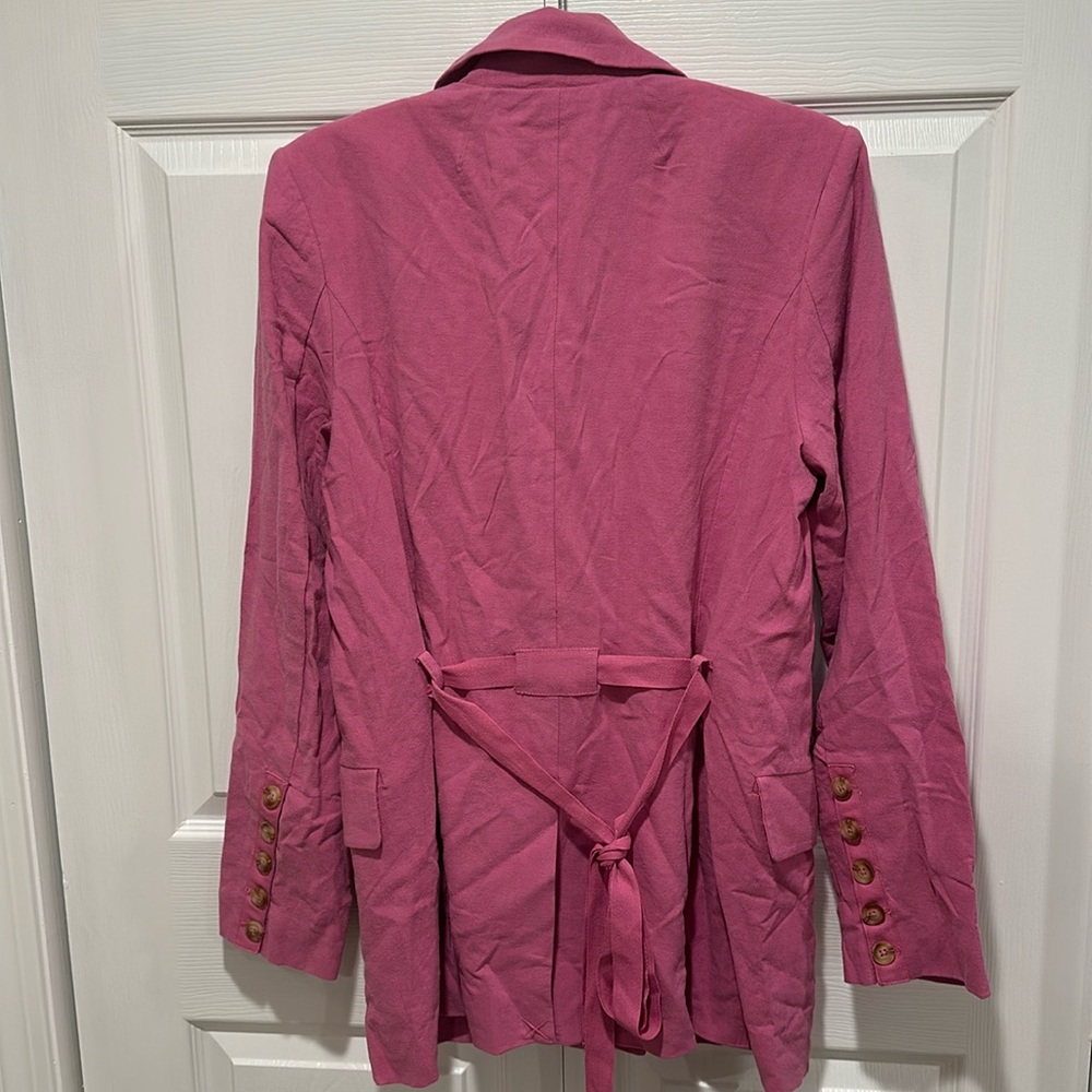 Free People Olivia Blazer in Pink Envy - Picture 9 of 9